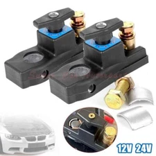 2PCS Car Battery Disconnect Isolator Cut Off Switch 12-24V Battery Terminal US