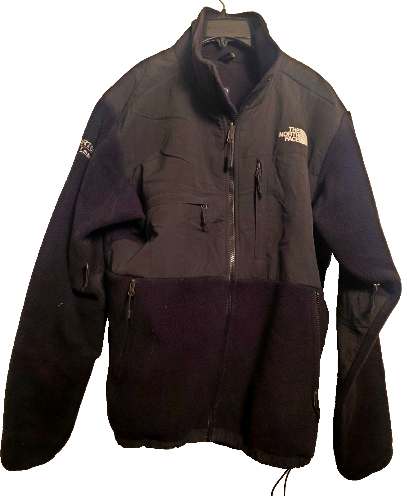 The North Face Men's Medium Black Denali Fleece Waterproof Rain Jacket