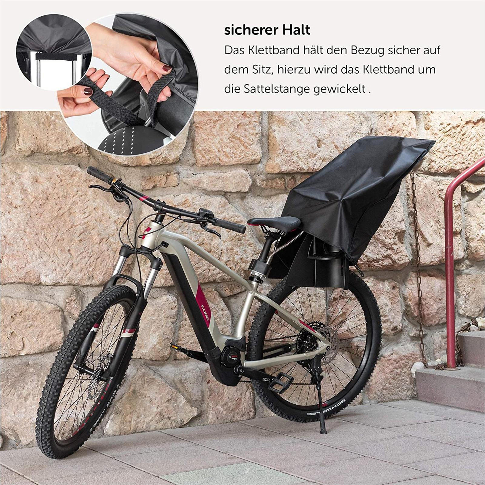 Bicycle Child Seat Rain Cover UVProof Oxford Fabric Waterproof Rain