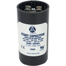 Appli Parts Motor Start Capacitor 108-130 Mfd microfarads uF 250 VAC Universa...