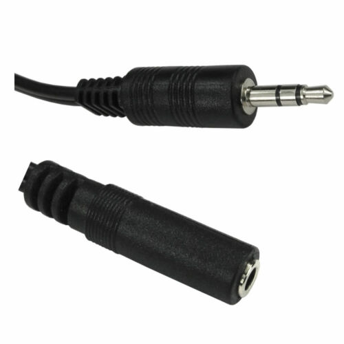 5M - 3,5 mm Stereofoniczne gniazdo słuchawkowe AUX PRZEDŁUŻACZ Kabel Audio Lead M do F 5 metrów - Zdjęcie 1 z 4