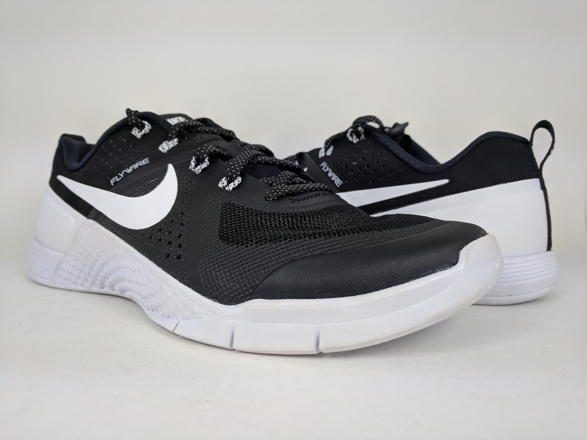 Nike Men's Metcon 1 AMP PX Training Crossfit Shoes Black White Sz