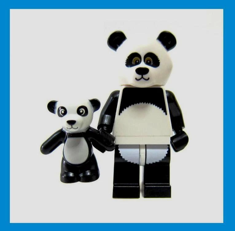 SEALED Lego Movie Series Panda Suit Guy Mascot Baby Teddy Bear Minifig Costume