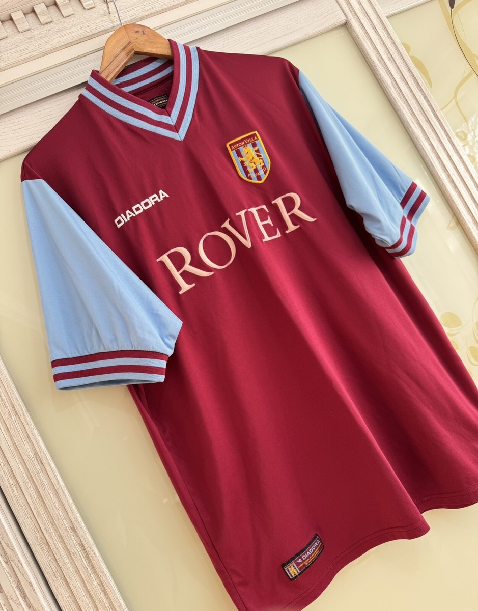 Vintage Aston Villa 2002-2003 Home Soccer Jersey Football