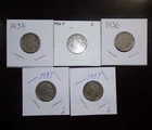 Five 5 Full Date Buffalo Nickels with Five Full Dates!