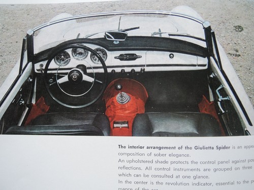 ALFA ROMEO 1961 GIULIETTA SPIDER Used Original SALES BROCHURE Alfa Romeo S.p.A. - Bild 7 von 16