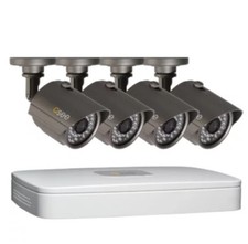 Q-See Security DVR Recorder QC588 Plus 4 Q-See 960H Color Security Cameras NEW