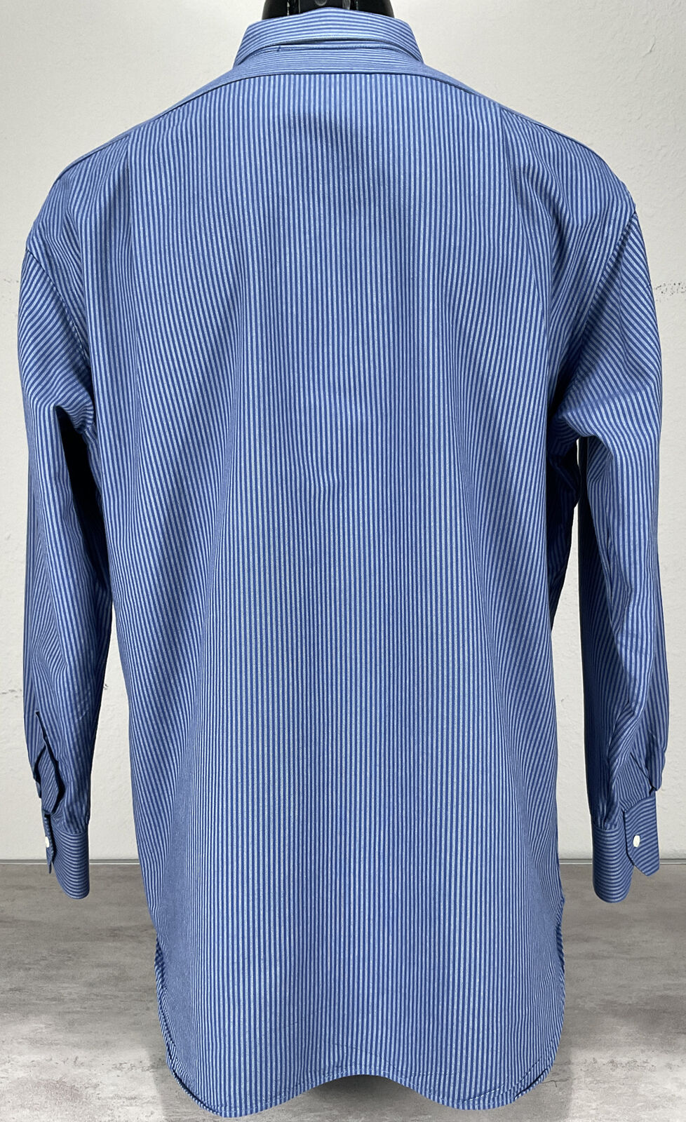 Innocenti Oro Custo Long Sleeve Shirt XL Blue Str… - image 3