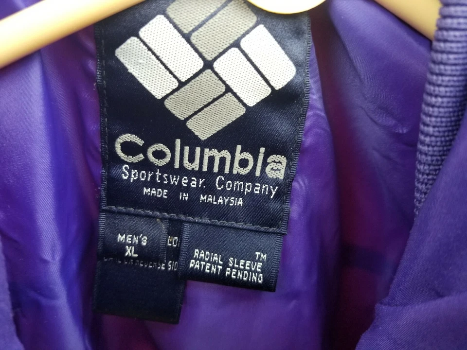 Columbia 1990s Vintage Men’s Red Purple Nylon Bugaboo Jacket Sz XL sportswear - Image 3 of 4