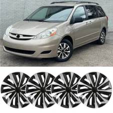 For Toyota Sienna 2004-2010 4Pcs 16" Hubcap Wheel Rim Cover Steel Wheel Hub Cap
