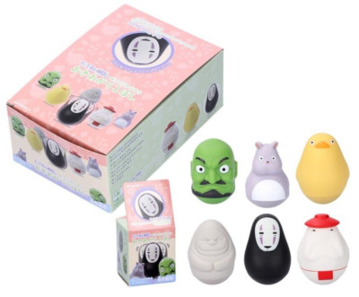 Studio Ghibli Spirited Away Chubby Swinging Roly-poly Toy 1 box set JAPAN NEW