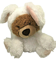 Aurora Brown Teddy Bear White Bunny Costume Easter 8" Plush Stuffed Animal 2016
