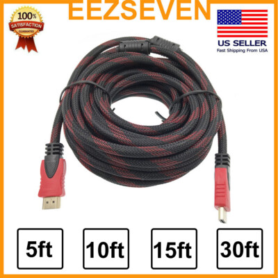 PREMIUM HDMI CABLE 6FT For BLURAY 3D DVD PS3 HDTV XBOX LCD HD TV 1080P LAPTOP PC