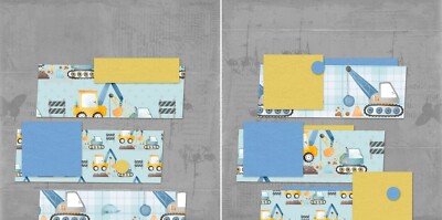 Construction Kid 2 NPM - 2 Premade Scrapbook Pages - EZ Layout