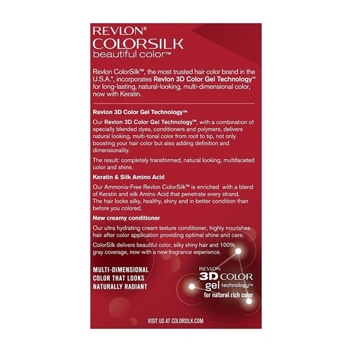 Revlon Colorsilk Color Permanent 3D Radiant Hair Color *CHOOSE SHADE* 3Pack - Picture 3 of 41
