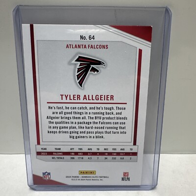 2024-2025 Donruss Elite Red Aspirations Tyler Allgeier/875 Atlanta