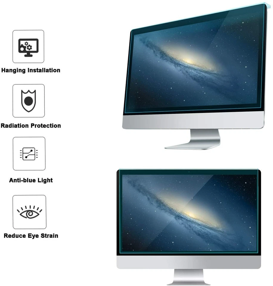 Computer Monitor Screen Protector For iMac 21.5 27 inch Desktop PC Monitor Film - Image 4 of 4