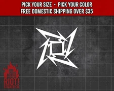 Metallica Star Logo Decal for Car Sticker for Laptop Thrash Metal