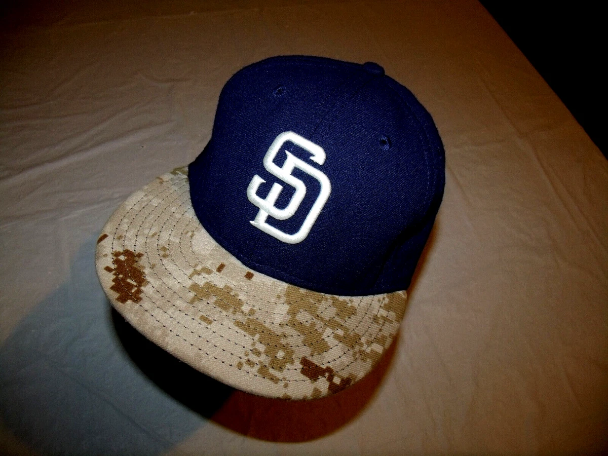 San Diego Padres Digital Camo Brim New Era 59Fifty On Field USA Hat Fitted  7