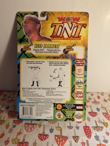 Jeff Jarrett WCW TNT T-Shirts 'n Tattoos action figure ToyBiz 2000 WWF WWE Aew - Foto 2 di 2