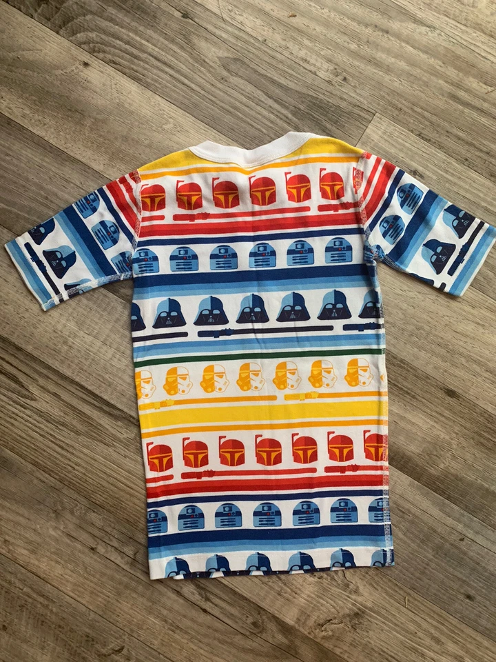 Camisa manga corta Hanna Andersson Star Wars 150 cm EE. UU. 12 rojo amarillo azul pijama Foto 3 de 3