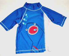 UV SKINZ Boys 6 Shark UPF 50 Blue Submarine Rash Guard Swim Shirt