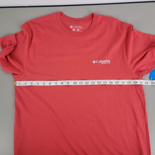 NWT Columbia PFG Performance Fishing Gear Coral Red T-Shirt Size Large New - Picture 5 of 7