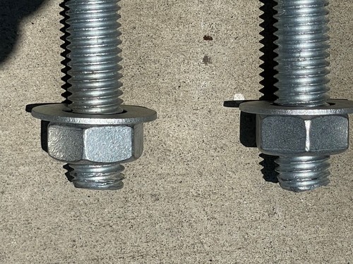 Sandbaggy 5/8" x 8" Threaded Concrete Anchor L-Bolts - Hot Dipped Galvanized - Picture 6 of 9