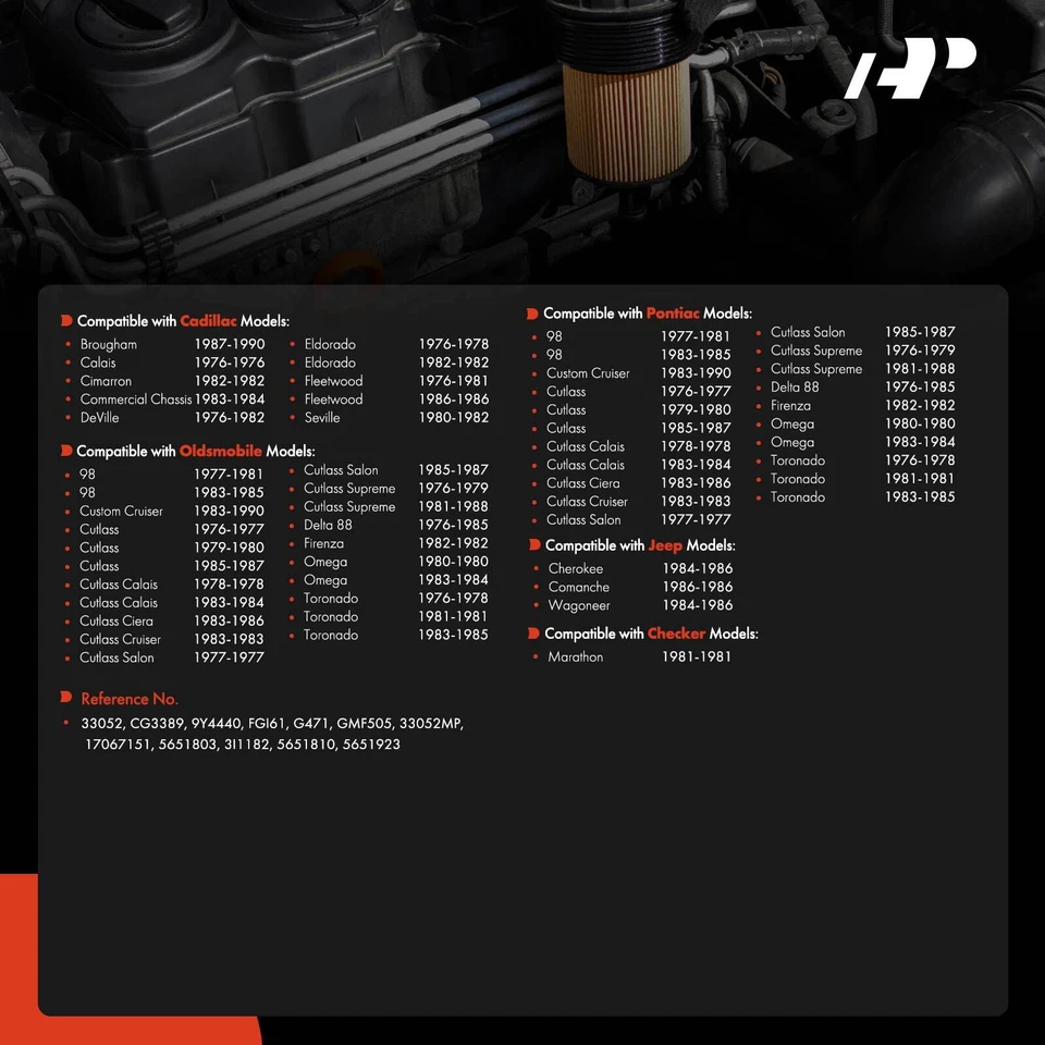 Fuel Filter for GMC Safari Buick Regal Jeep Cadillac Oldsmobile Pontiac Checker - Image 3 of 4