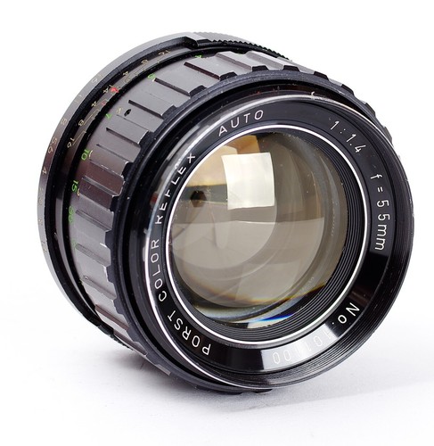 Porst Color Reflex 1.4/55mm mount M42 Tamioka Yellow Coating No.101100 - Picture 2 of 3