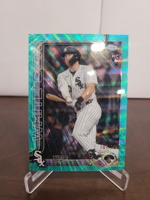 2025 Topps Chrome Update - Tim Elko Rookie Aqua Wave Refractor /199 - White Sox