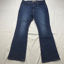 Levi's 725 High Rise Bootcut Jeans Women Size 32 Dark Wash Blue Denim 18759-0196