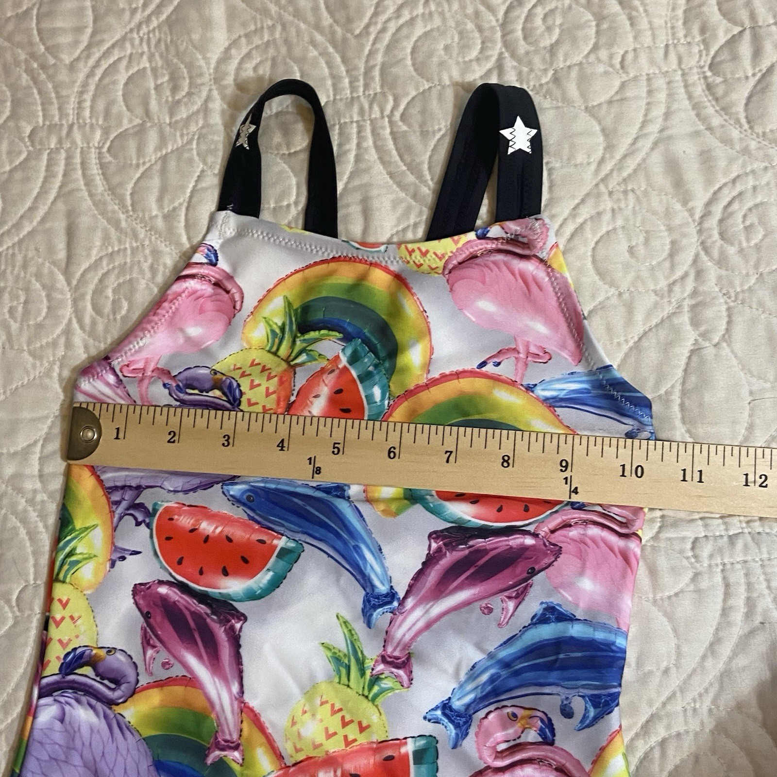 Molo Nakia Swimsuit Bathing Girls Size 7 in Balloons 50+ UV Protection
