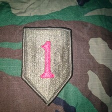 Army Abzeichen Patch der 1 Infantry Division original der Zustand neuwertig