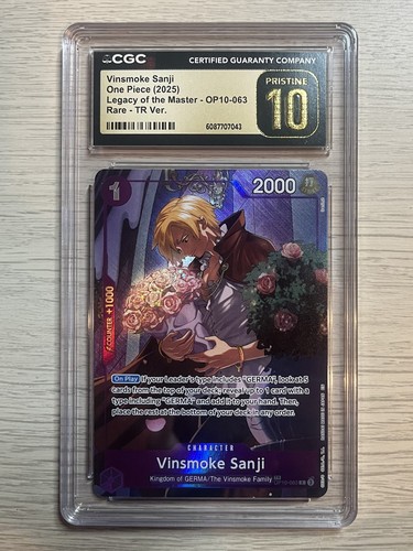 Vinsmoke Sanji (Treasure Rare) graded CGC 10 for sale on eBay
