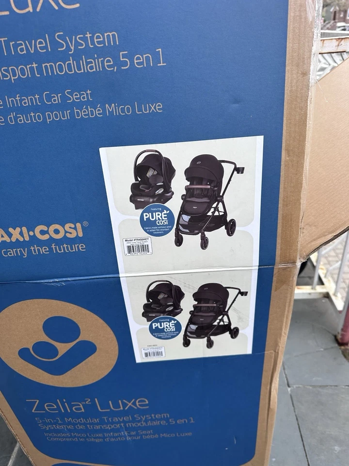 Maxi-Cosi Zelia² Luxe 5 en 1 sistema de viaje modular cochecito asiento de coche negro Foto 3 de 3