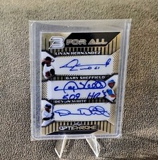 2025 Leaf Optichrome 3 For All Livan Hernandez, Gary Sheffield & White 3A-4 Auto