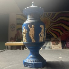 Vintage Hand painted Ceramic Urn With Lid 20