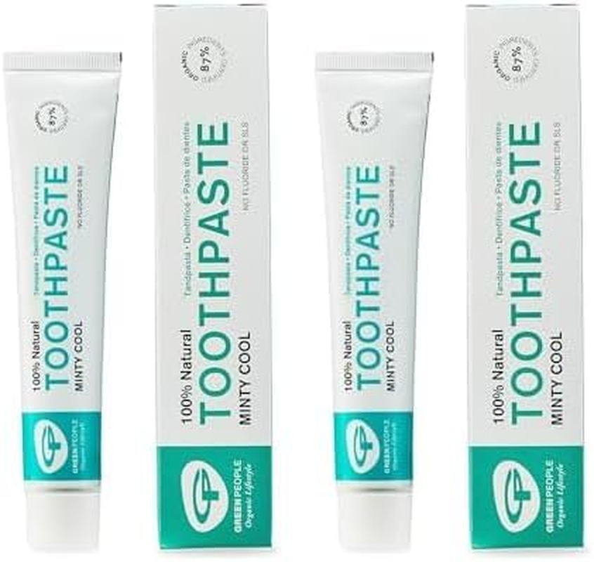 Green People Minty Cool Toothpaste 50Ml | 100% Natural Mint Toothpaste
