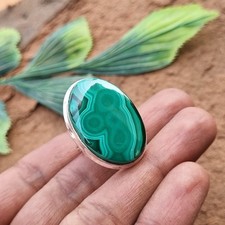 Awesome Malachite Ring 925 Sterling Silver Unique Style Gift Ring PG9316