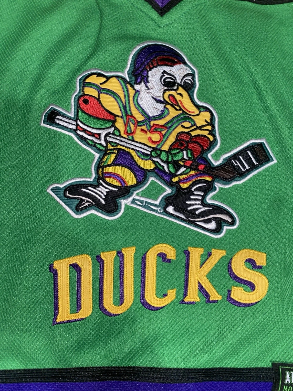 Mighty Ducks Movie Adam Banks #99 Green Hockey Jersey