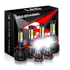 For Chevy Suburban Tahoe 2007-2014 - 6x Highlow Beamfog Light Bulbs Combo Kit For Chevy Suburban Tahoe 2007-2014 - 6x Highlow Beamfog Light Bulbs Combo Kit