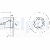 2X Bremsscheibe Vorderachse FüR Daihatsu Charade III Cuore II IV Stufenheck Move