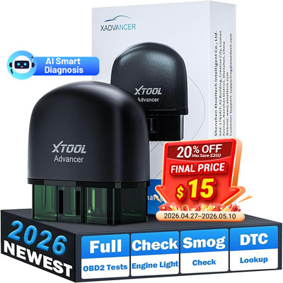 XTOOL AD20 OBD2 Scanner Check Engine Fault Code Reader NEW AI Smart Diagnostic 