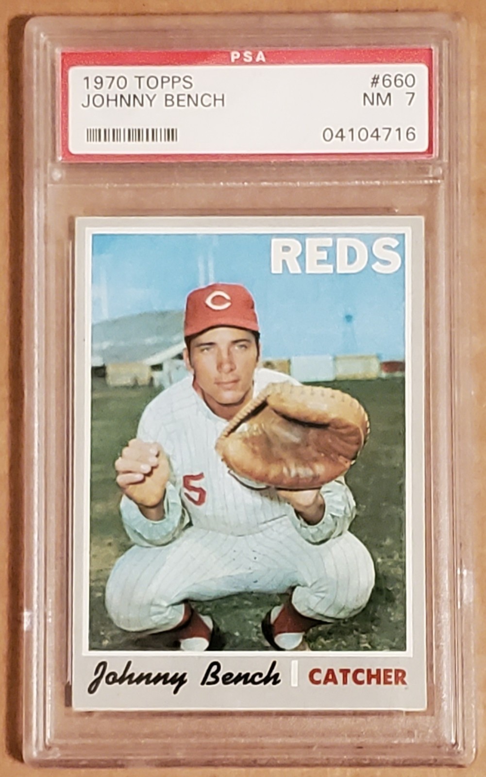 Johnny Bench - 1970 Topps #660 - PSA 7 NM