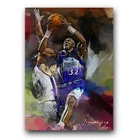 Karl Malone #6 Art Card Limited 18/50 Edward Vela Signed (Utah Jazz)