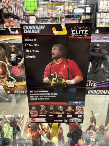 2022 WWE Mattel Chainsaw Charlie Elite Wrestling Figure Series 97 Terry Funk NIP - Picture 2 of 2
