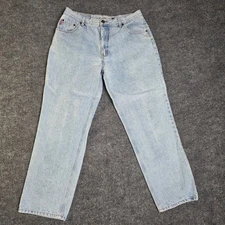 Bugle Boy Jeans Mens 36W 30L Light Wash Straight Leg Denim Pants