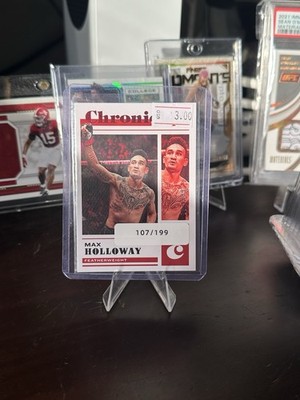 2023 Panini Chronicles UFC Max Holloway #14 Red /199