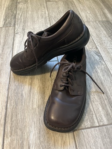 rocs by Rockport mens brown leather Square Toe lace up oxford Casual Shoes sz 11